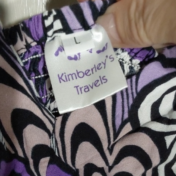 Purple Swirl Pattern Dress - Picture 2 of 7